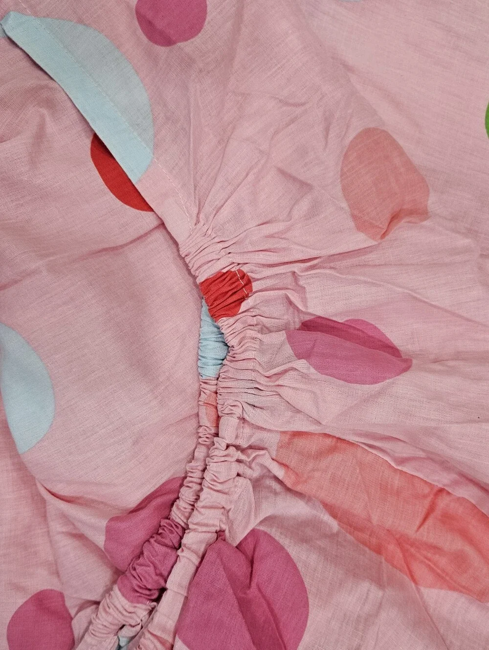 VTG Lil Bratz FULL Sheet Set & Pillowcases Pink Large Polka Dots Stripes Y2K